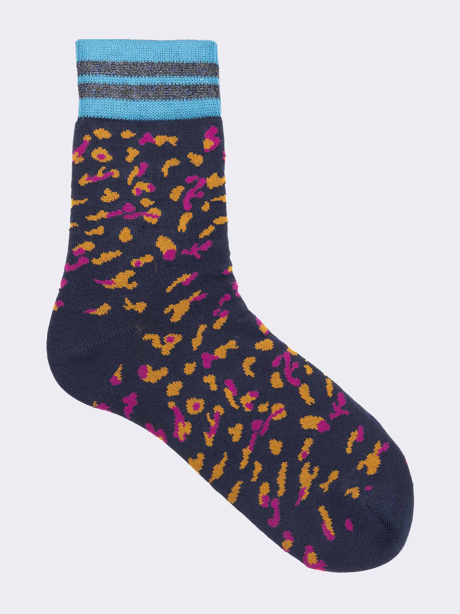 Damen Kurze Fantasiesocken aus Warmem Baumwolle - Kreatives Design - Image 1