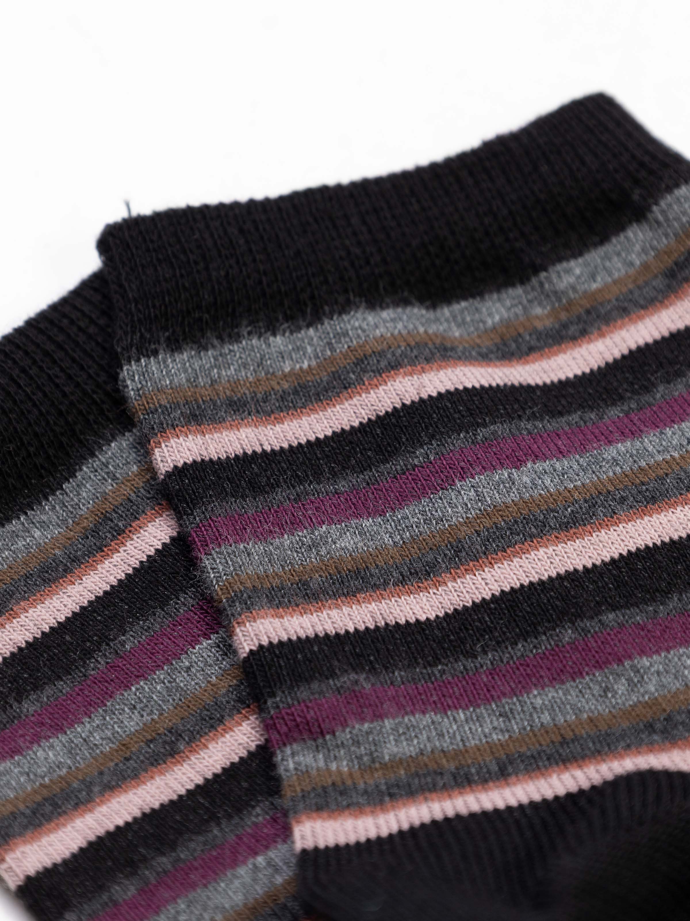 Women's Short Cotton Socks Geometric Pattern - Made in Italy - Image 2