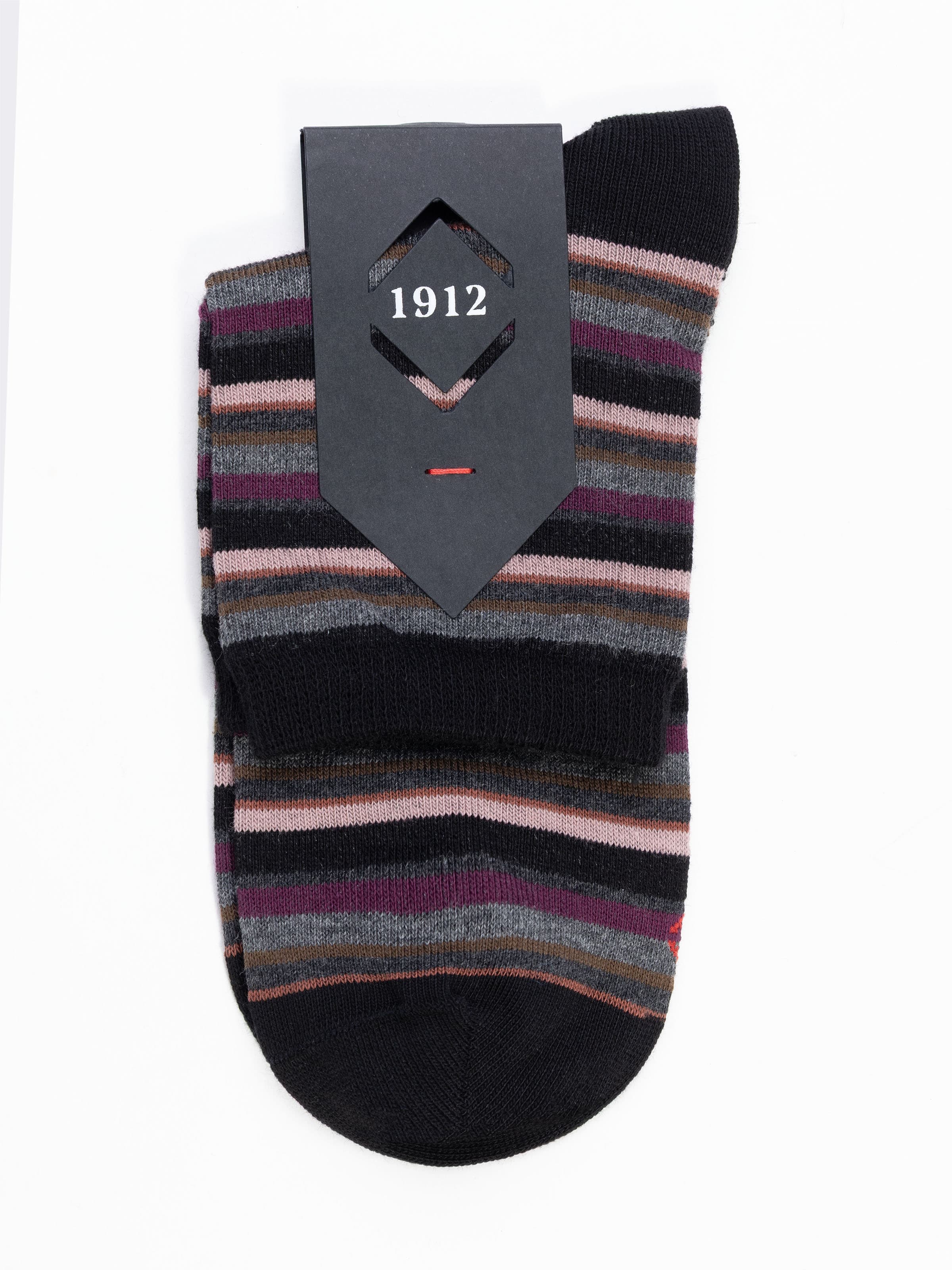 Women's Short Cotton Socks Geometric Pattern - Made in Italy - Image 3