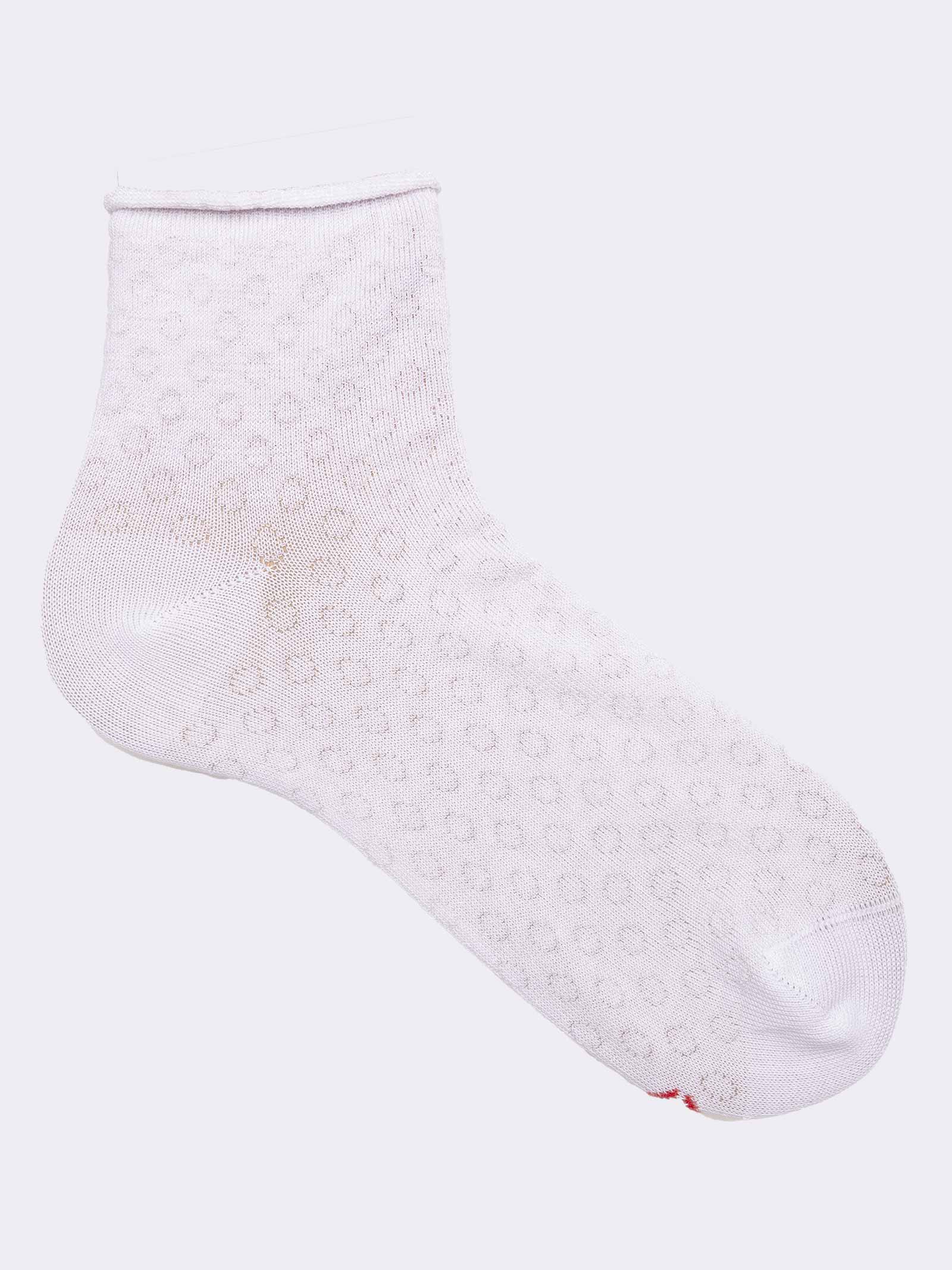 Women's Polka dot Cotton Ankle Socks - Summer Collection - Image 1