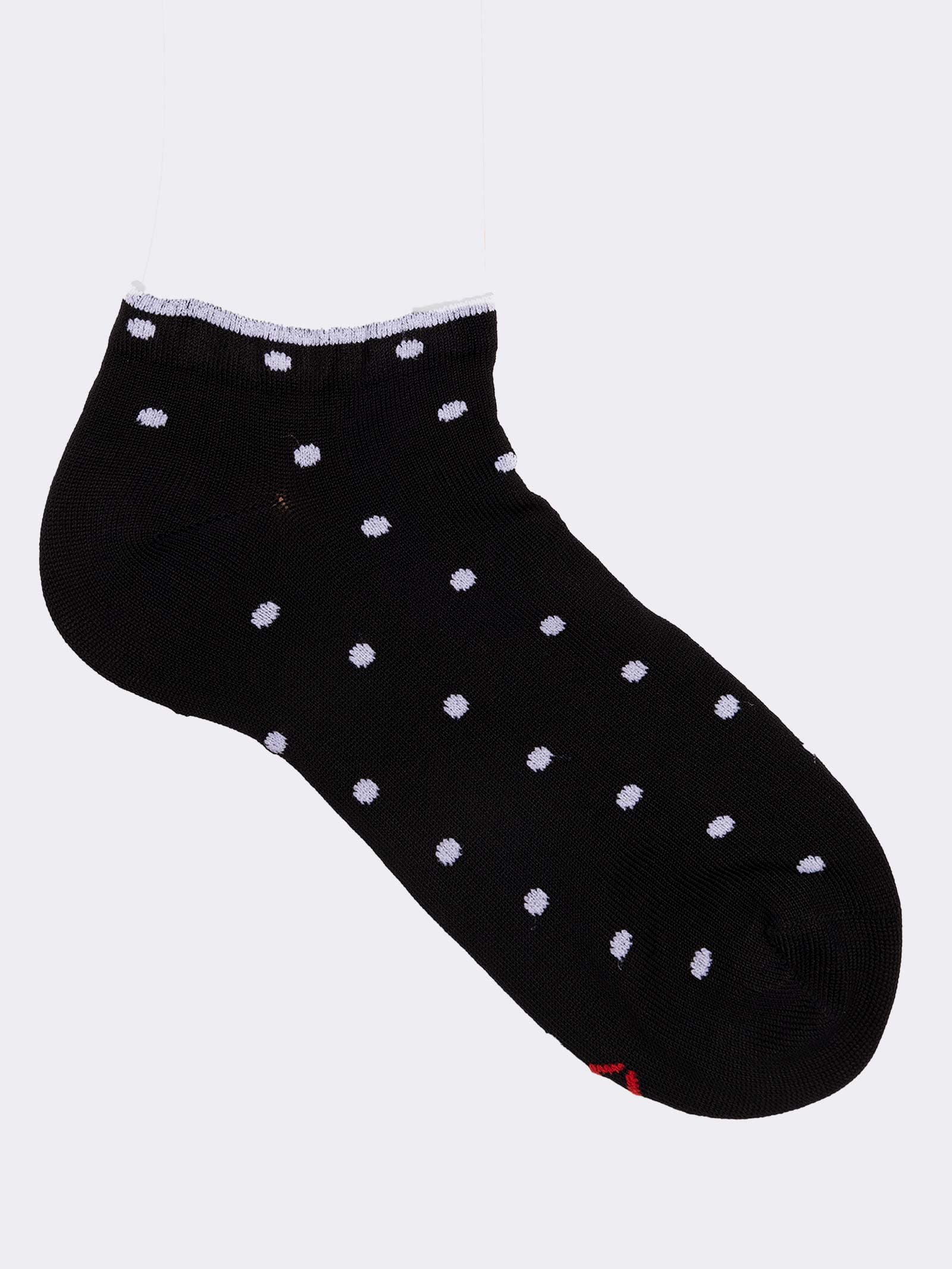 Damen Knöchelsocken mit Punktmuster - Elegantes Sommerdesign