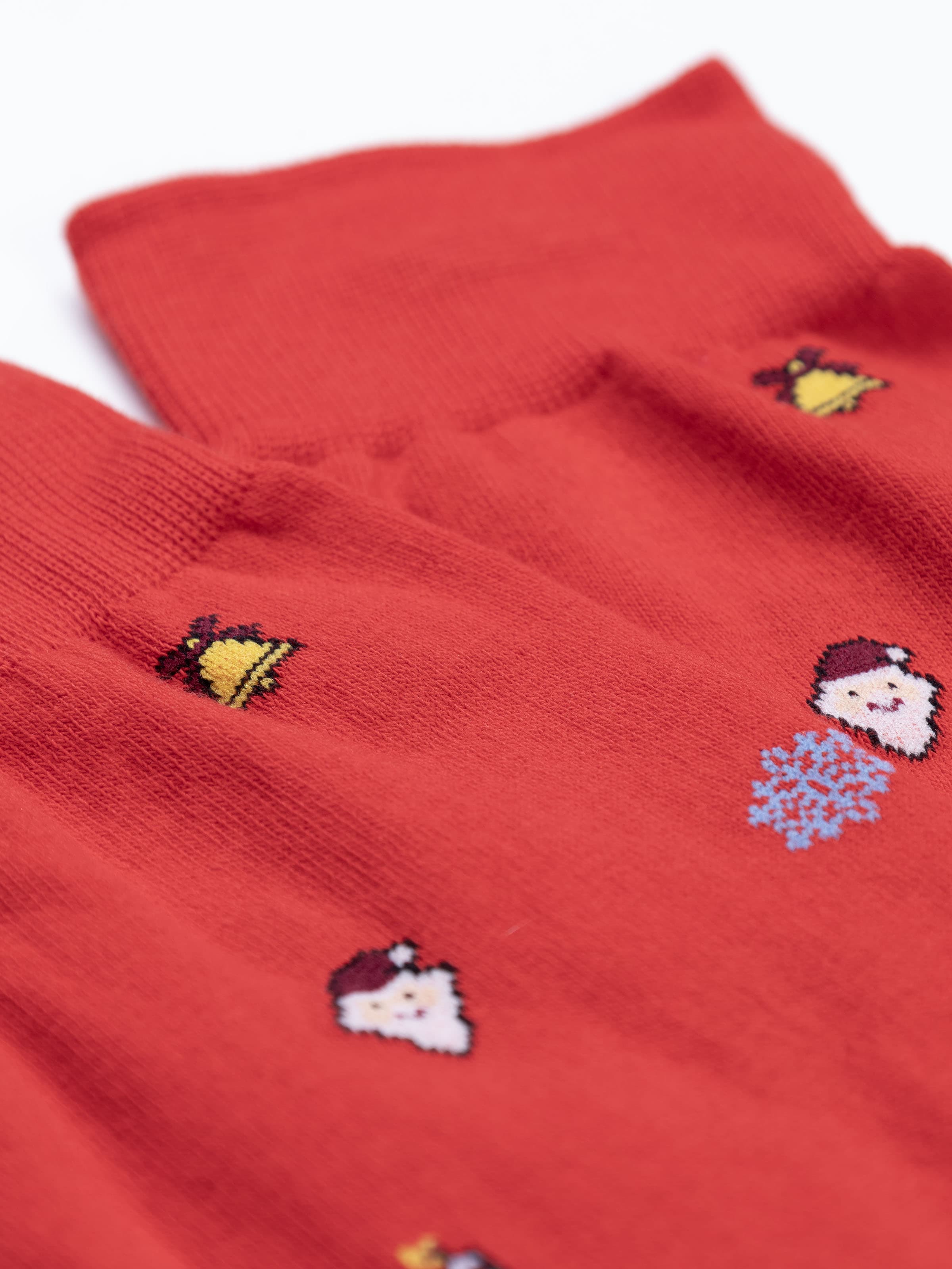Men's Long Christmas Pattern Socks in Warm Cotton - Made in Italy - Image 2