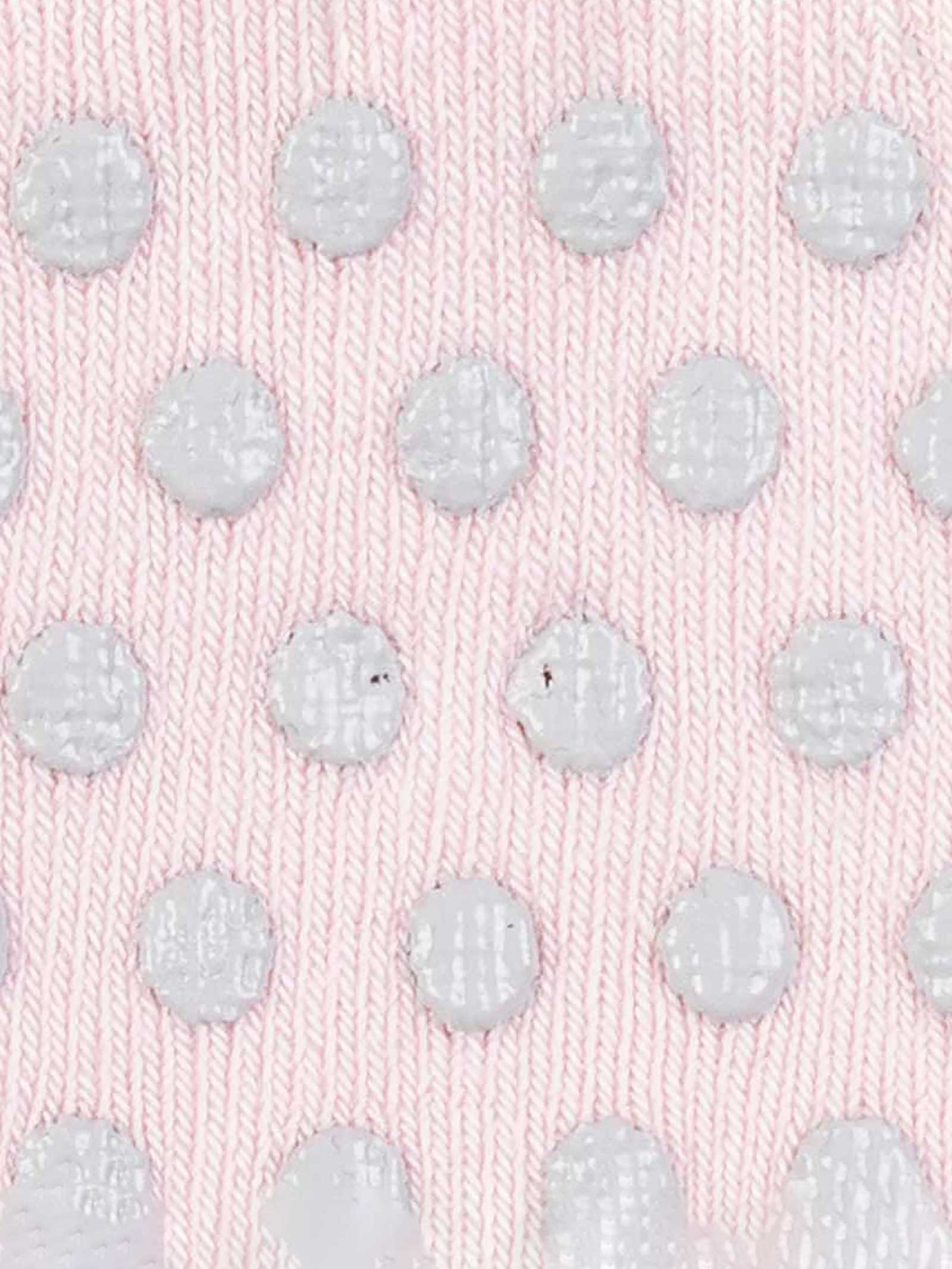Chaussettes Antidérapantes Bébé avec Nœud et Pois - Image 2