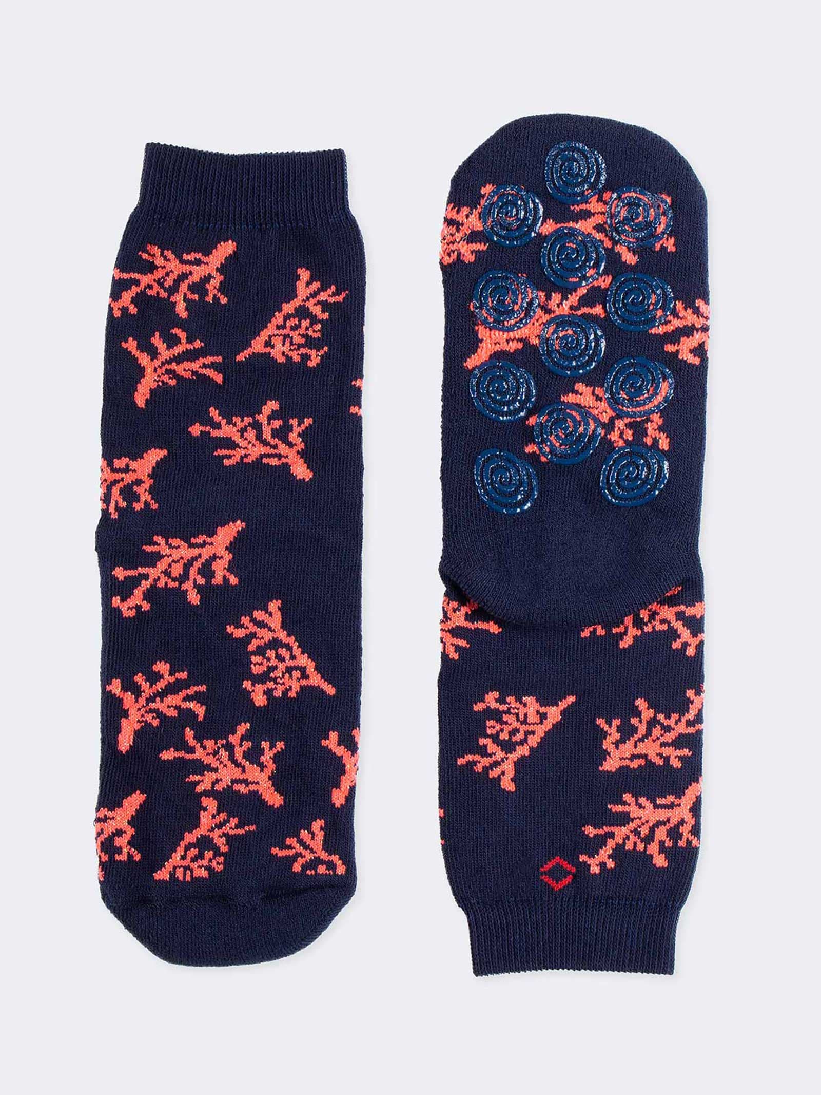 Rutschfeste Kindersocken mit Korallenmuster - Kühl und Bequem