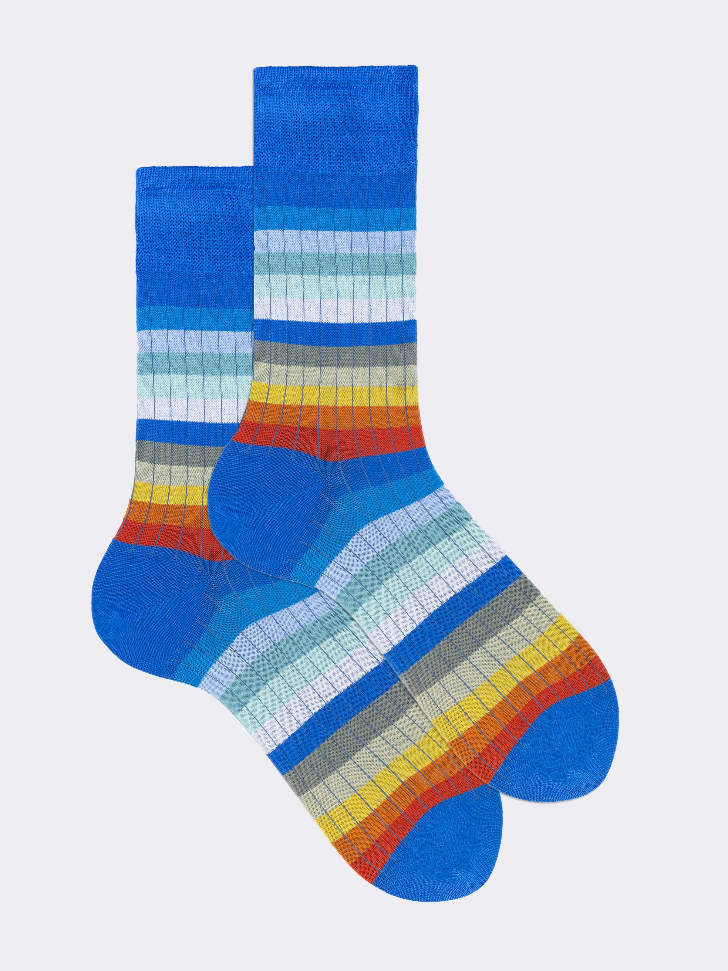 Short Rainbow Pattern Fresh Cotton Socks - Image 1