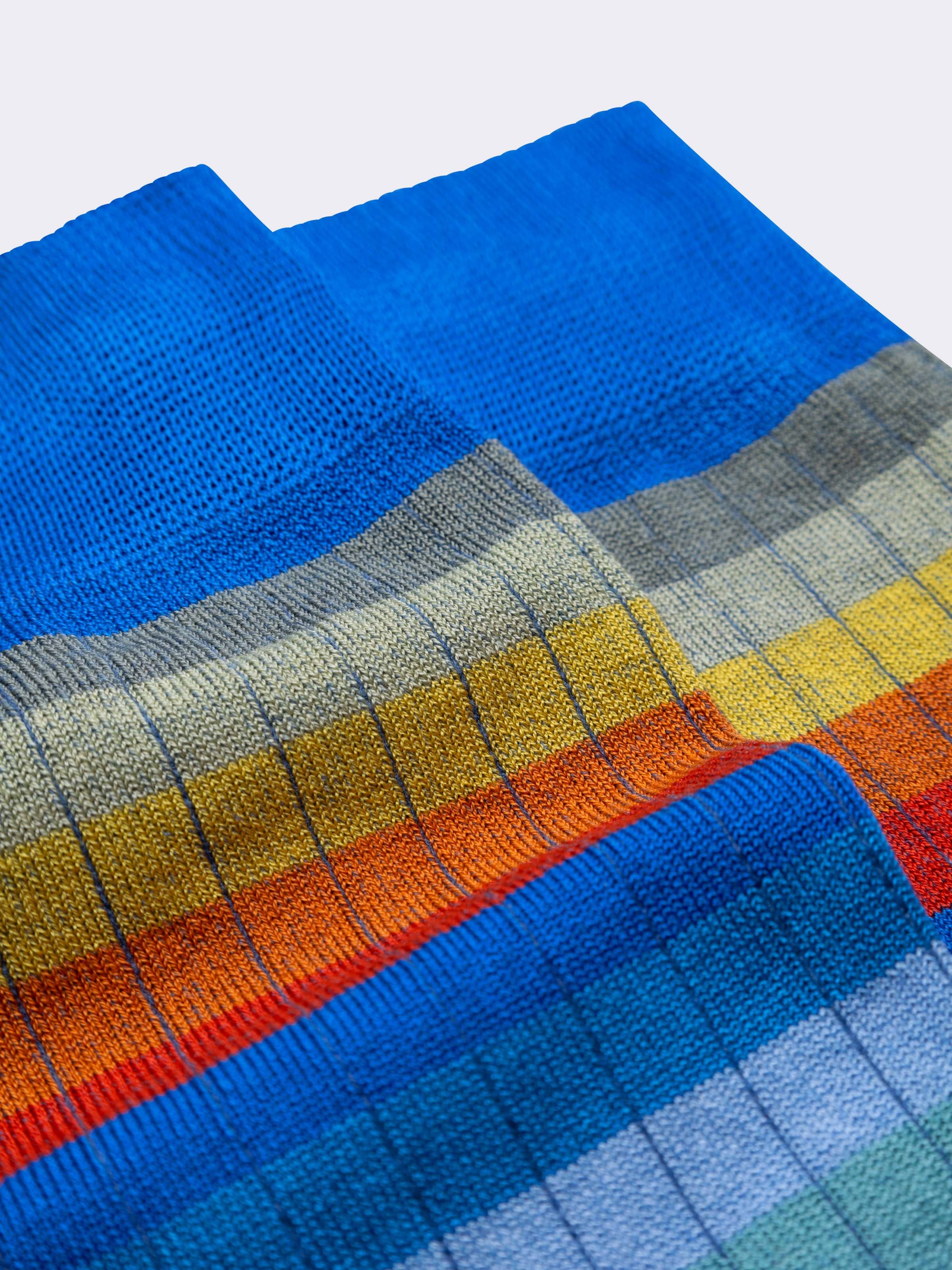 Long Rainbow Pattern Socks in Cool Cotton - Image 2