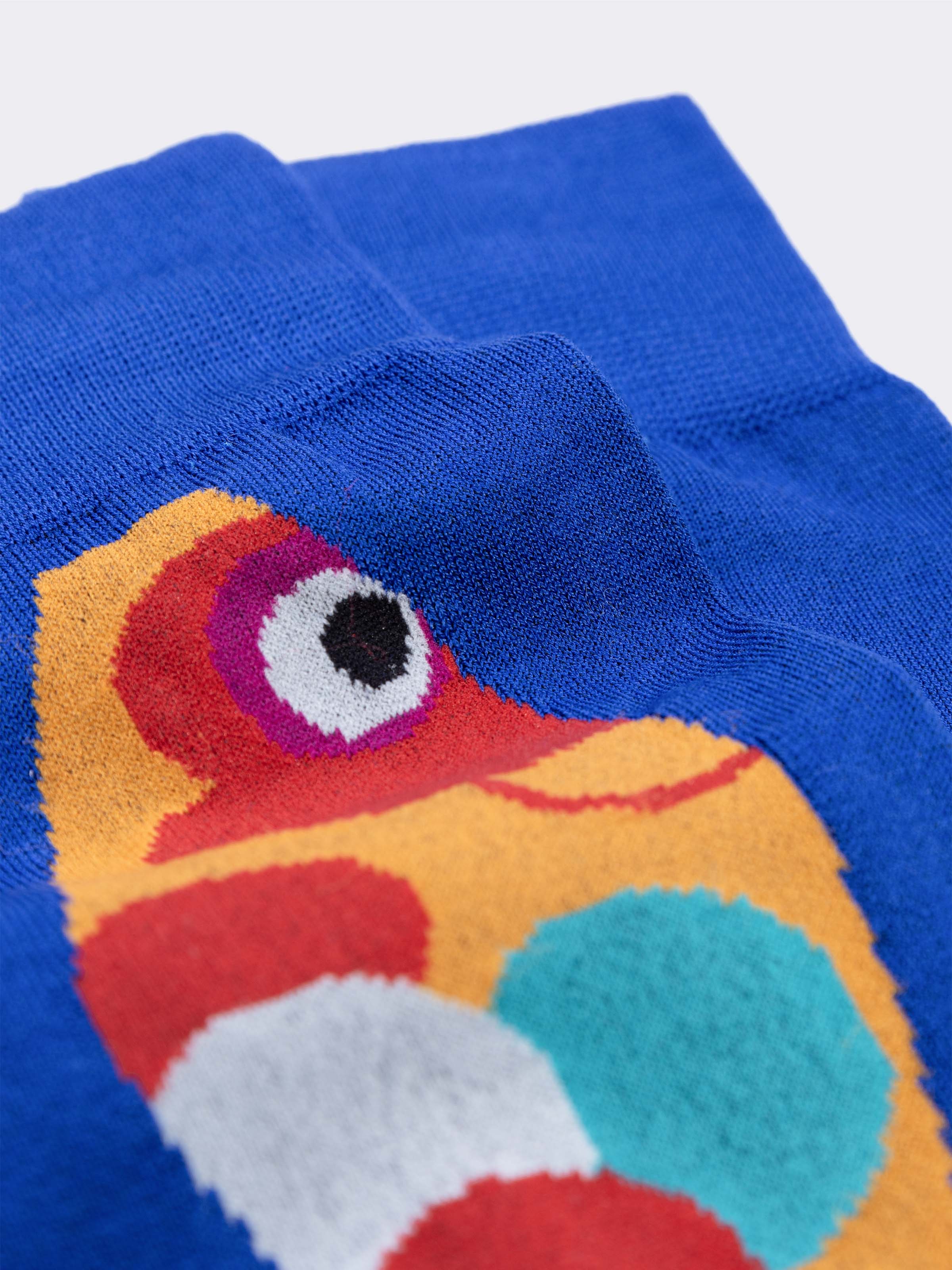 Kurze Socken aus kühler Baumwolle mit Fischmuster - Image 2