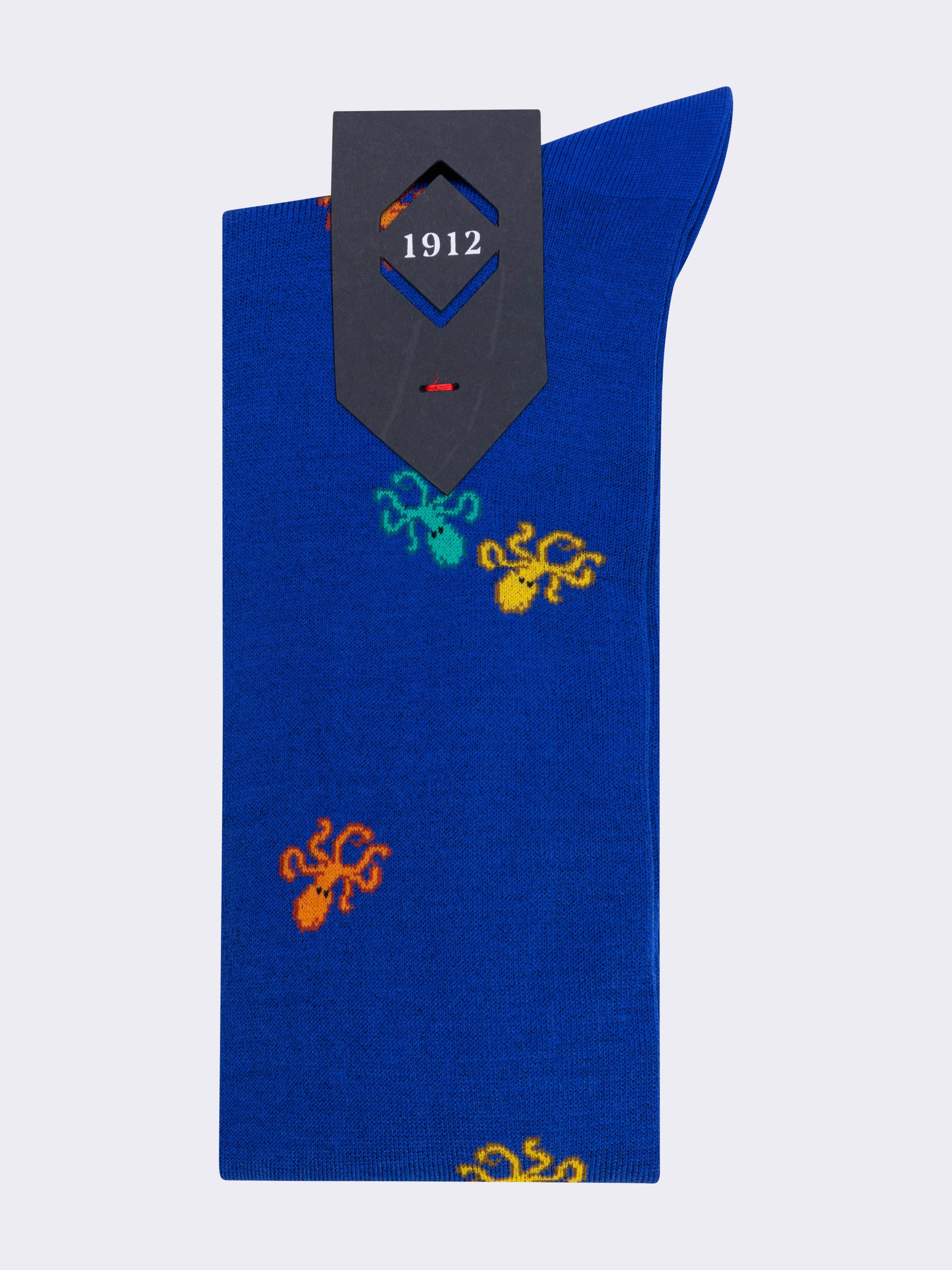 Lange Socken aus kühler Baumwolle mit Oktopus-Muster - Image 3