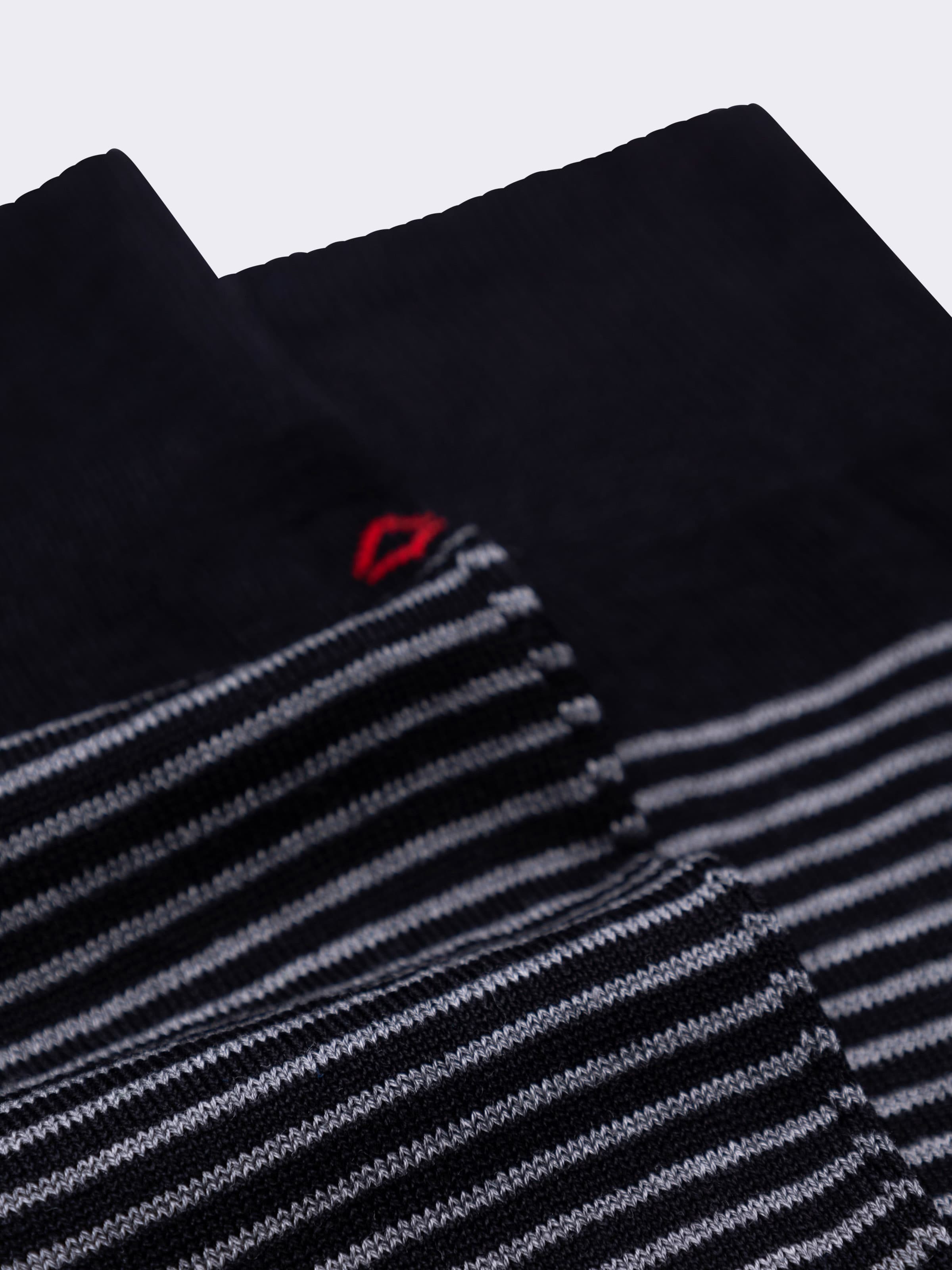 Lange Socken aus kühler Baumwolle mit Mille Righe-Muster - Image 2