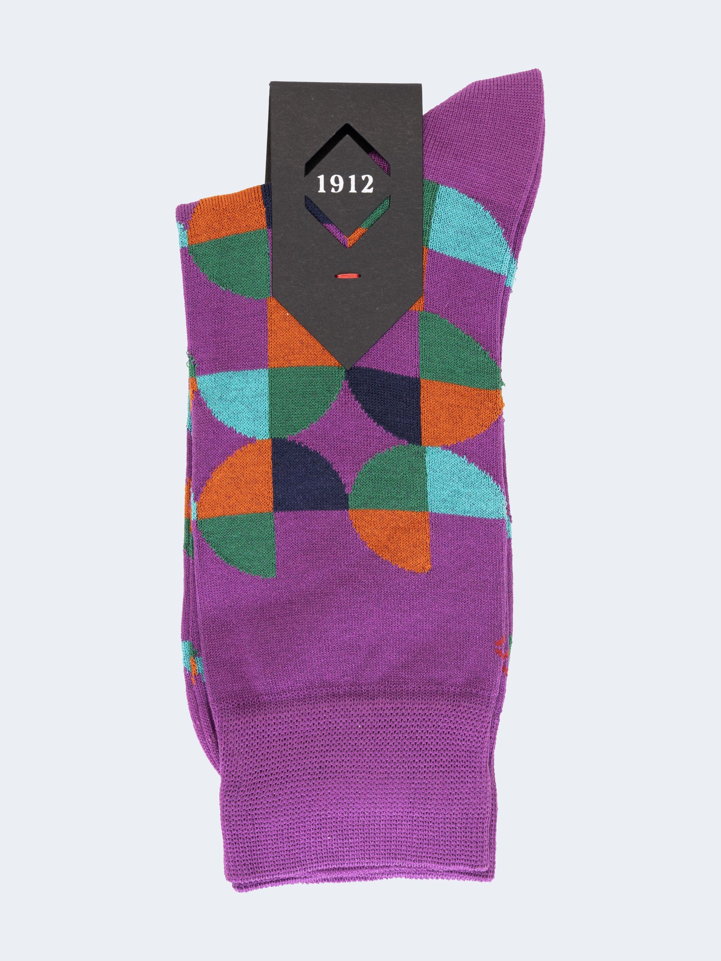 Herren Sommer-Socken Geometrisches Muster Made in Italy - Image 2