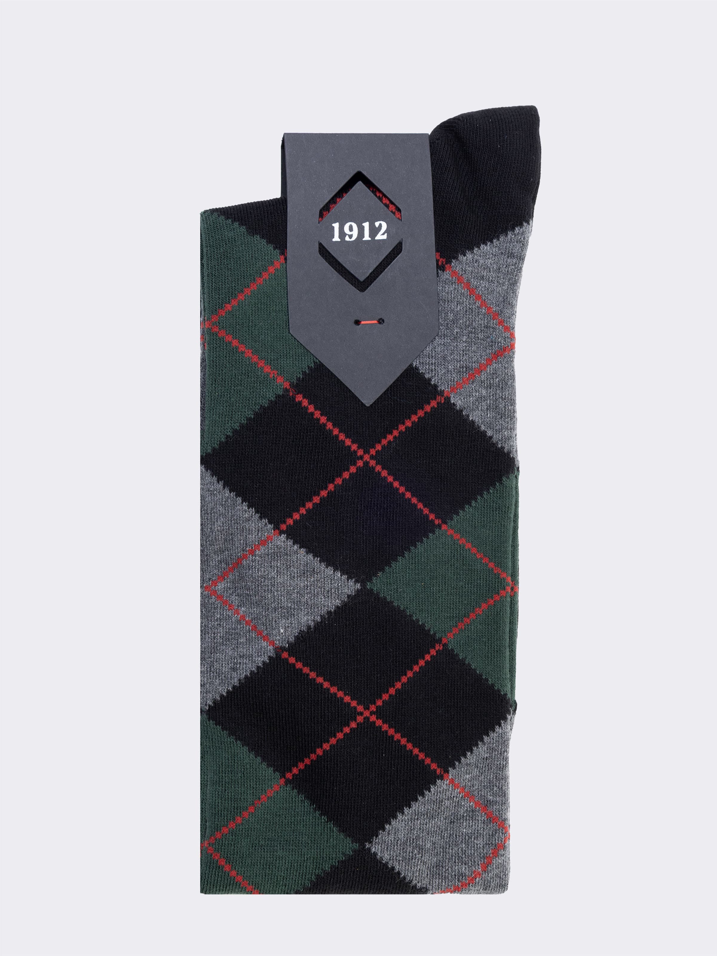 Herren Lange Socken Argyle Rautenmuster Warme Baumwolle - Image 3