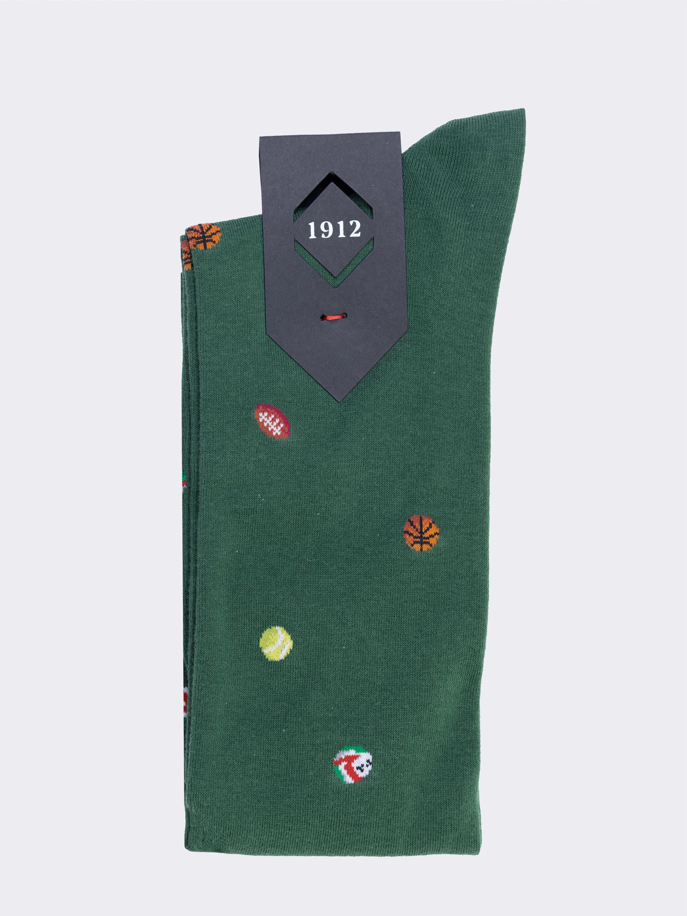 Chaussettes Hautes Homme Motifs Sport Coton Chaud Made in Italy - Image 3