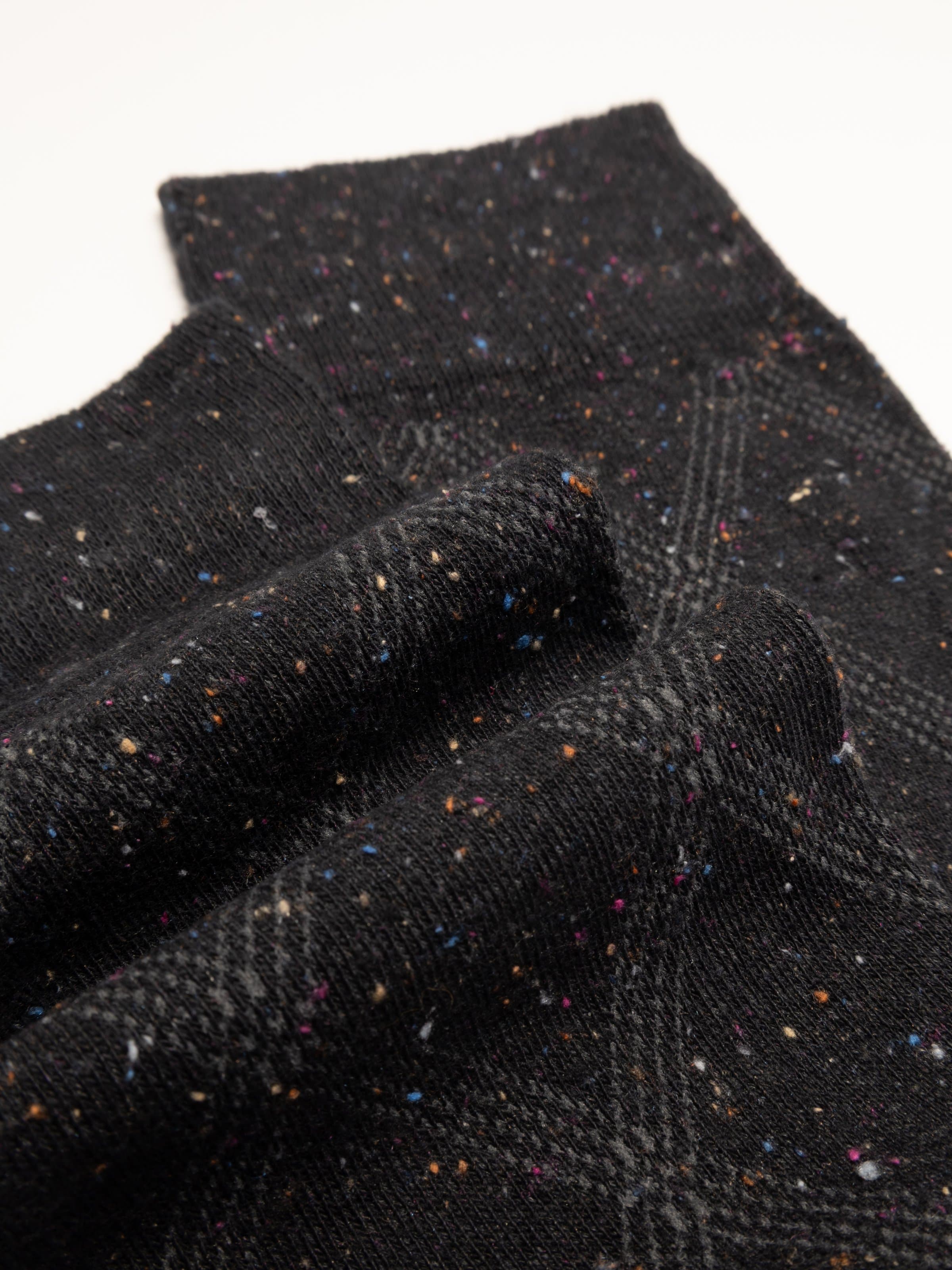 Men's Long Socks in Warm Cotton, Diamond Pattern - Image 2