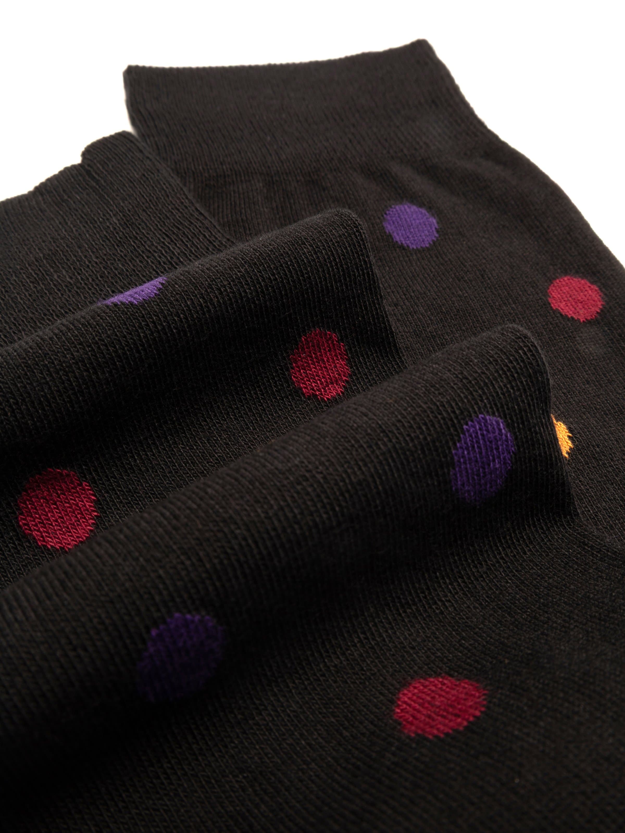Herren-Kniestrümpfe mit Polka-Dot-Muster aus warmer Baumwolle - Image 2