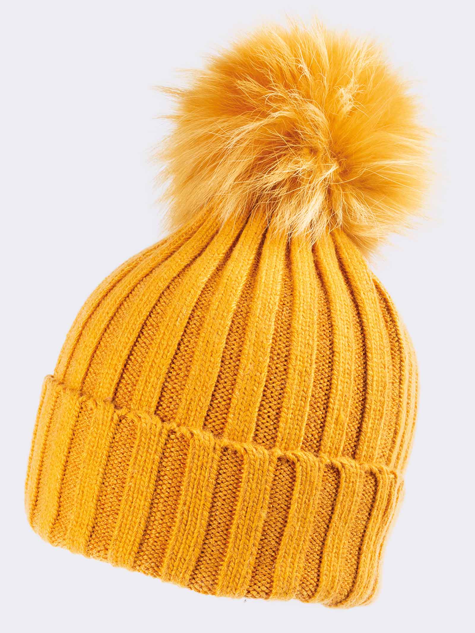 Gorro de Invierno para Mujer con Pompón - Elegante Gorro de Punto - Image 1