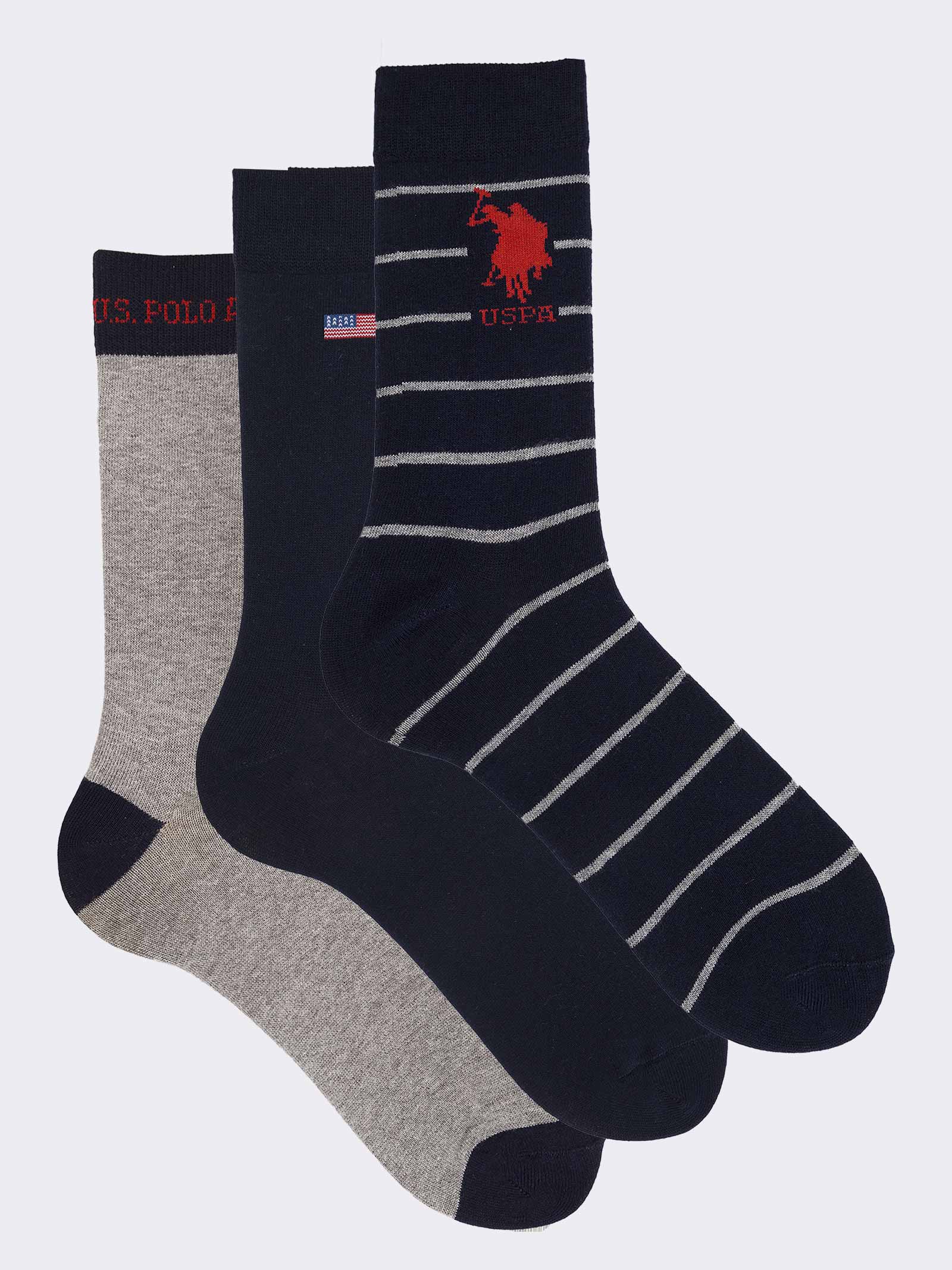 Chaussettes Courtes Fantaisie U.S. POLO ASSN. - lot de 3 Paires - Confort en Coton Chaud - Image 1