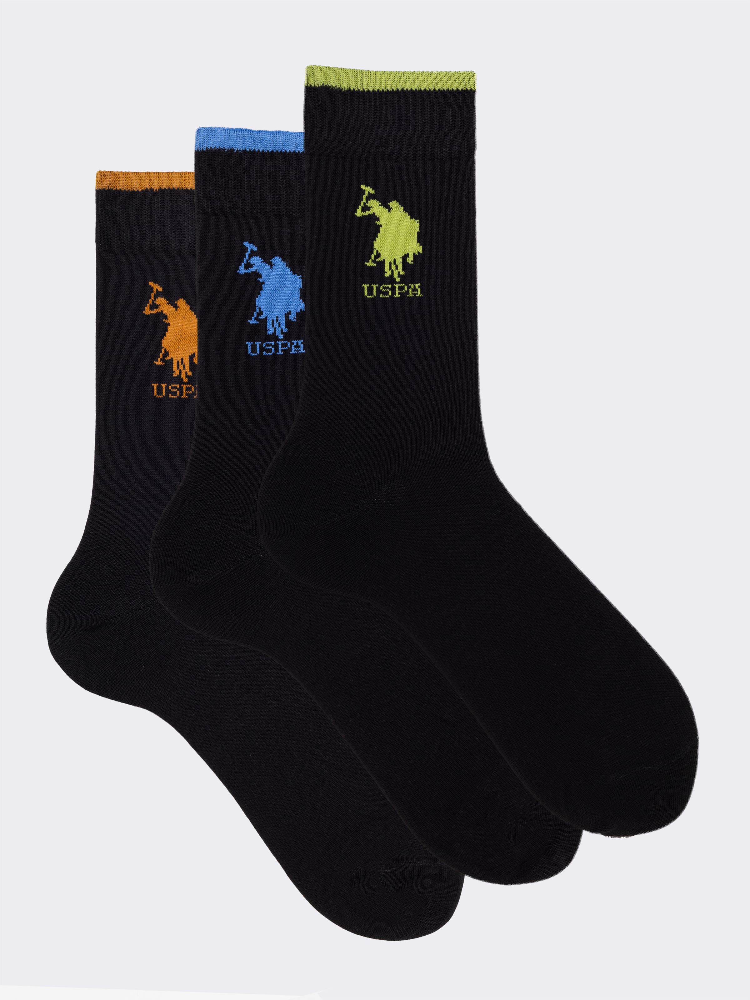Men's Short Socks 3-Pack U.S. POLO ASSN. Warm Cotton - Sporty Design - Image 1