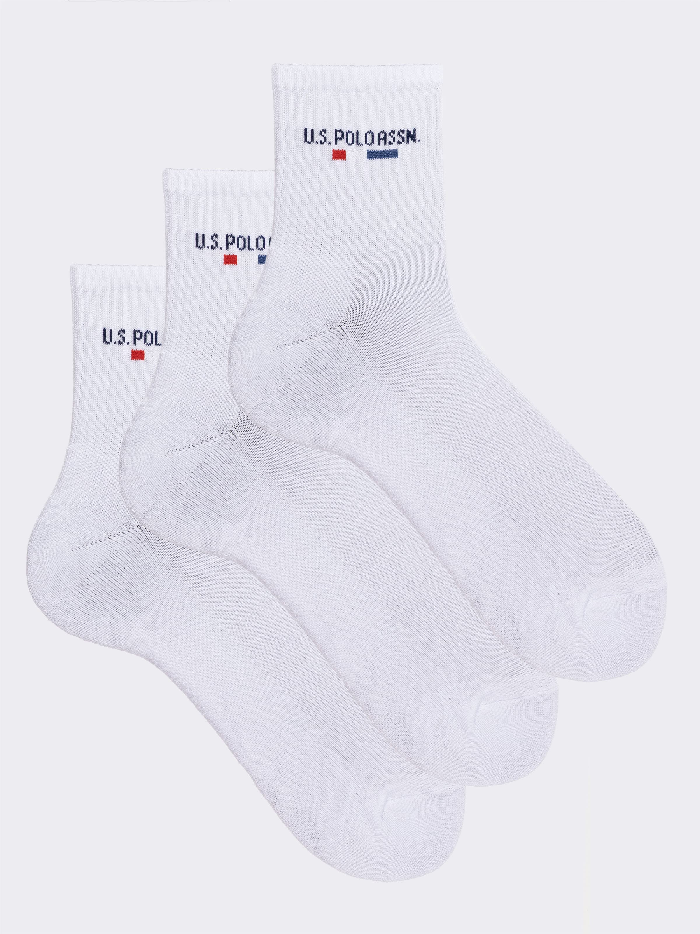 3er-Pack Kurze Herrensocken U.S. POLO ASSN. aus Warmer Baumwolle - Sportliches Design - Image 1